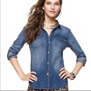 Juicy Couture button down denim top